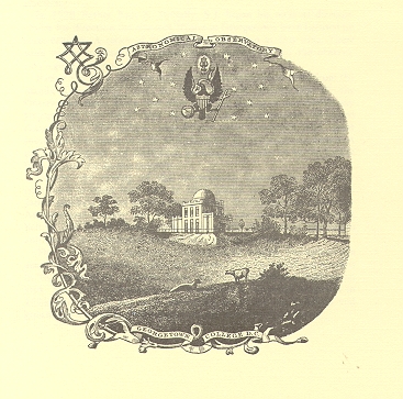 The
Georgetown University Observatory as shown in the Georgetown College Catalogue of 1877-1878.